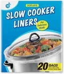 20 Counts Slow Cooker Liners And Cooking Bags, Extra Large, Clear. Fixed Price $14.76.