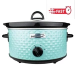 Brentwood 3.5-QUART Diamond-pattern Slow Cooker (blue). Fixed Price $64.29.