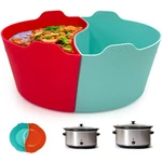 Magikichen Silicone Crock Pot Liners,slow Cooker 6-7 Quart, Qt Blue+red. Fixed Price $28.88.