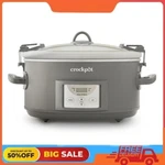 Crock-pot Programmable 7-QUART And Carry Slow Cooker, Grey. Fixed Price $68.03.