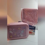 Pink Bento Box Cartoon Five Grid Lunch For Kids. Fixed Price $18.00.