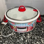 The Pioneer Woman Sweet Rose 6-QUART Programmable Slow Cooker Crock Pot Parts. Fixed Price $30.00.