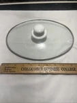 Rival Slow Cooker Model 3730 Oval Glass Lid 10 1/4 X 3/4 " Free Ship Only. Fixed Price $25.00.