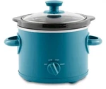 Two (2) Quart Slow Cooker W/removable Crock Corsair Blue By Mainstays. Fixed Price $42.40.