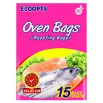 Ecoopts Oven Bags Cooking Roasting For Chicken 13.8 X 17 In, Transparent. Fixed Price $13.72.