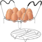 Steamer Cooling Rack Trivet Accessory Set, Include 9-HOLES Egg Cookin.... Fixed Price $25.04.