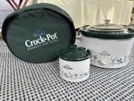 Rival Crock-pot Model 3355 Slow Cooker 5QT Green Flowers Little Dipper Bag Rare. Fixed Price $59.99.