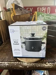 Mainstays 2 Qt Slow Cooker, Matte Black Finish Stoneware Pot Dkl Quality. Fixed Price $33.47.