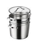 Tramontina, 8-QUART Ss Tri-ply Base Multicooker With Pasta Insert Stock Pot. Fixed Price $105.00.