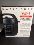 Magic Chef 6 Qt. 9-IN-1 Multifunction Pressure Cooker W Sous Vide Matte Black. Fixed Price $44.95.