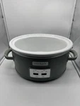 Crock-pot Qt Programmable Slow Cooker Green (no Lid) Model CPSCV060LL, Tested. Fixed Price $39.95.
