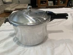 Mirro Pressure Cooker Aluminum Quart Stovetop Pot 92080 Made Brazil Box. Fixed Price $37.00.