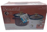 Beautiful By Drew Barrymore 2QT Slow Cooker Set Of Merlot & White Icing. Fixed Price $64.95.