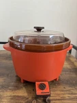 Rival Crock Pot Slow Cooker Server 3300/2 Orange 5 Quart Tested Read Description. Fixed Price $32.95.