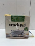 Crock-pot Casserole 2.5 Qt. White And Blue Slow Cooker With Locking Read. Fixed Price $44.99.