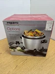 Presto Multi-cooker Dark Gray Electric Non-stick Interior, Easy Use And Clean. Fixed Price $49.99.
