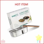 Sohida Electric Lunch Box Dual Compartment Container And Lid. Fixed Price $22.51.