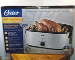 Oster Stainless 26 Lb - 22 Qt Turkey Roaster Oven Bake Slow Cooker Serve. Fixed Price $64.17.