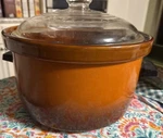 Wear Ever 1/2 Qt Stoneware Crock Pot Slow Cooker 38035, Burnt Orange 70S,. Fixed Price $49.99.