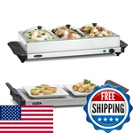 Bella 4.5 Quart Triple Electric Buffet Server Food Warming Tray Slow Cooker -. Fixed Price $61.50.
