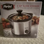 Parini INV10025 2-QT Electric Slow Cooker Silver Stoneware Removable Oven-safe. Fixed Price $25.00.