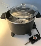 Dazey Chefs Pot/stocker Fully Immersible Multi-cooker Model 2200 Fryer Vintage. Fixed Price $35.00.