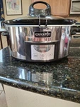 Crock-pot Istir Stainless Oval 6-QUART Slow Cooker (model SCCPVC600AS-P). Fixed Price $42.99.