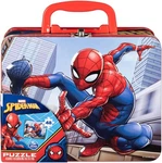 Marvel Spiderman Tin Lunch Box With 48-PIECE Jigsaw Puzzle. Fixed Price $13.98.