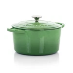 Crock-pot Artisan 2 Pc 5 Qts Enameled Cast Iron Dutch Oven In Pistachio Green. Fixed Price $93.67.
