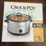 Crock-pot SCR450-S 4.5Q Slow Cooker New Sealed Box. Fixed Price $22.49.