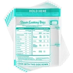 Resurhang 100 Pcs Zipper Microwave Steam Bags Reusable Cooking For.... Fixed Price $36.68.