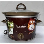 Vintage Crock Pot Slow Cooker 2.5 Quart Brown Model SCR250-OWL Amazing. Fixed Price $82.99.