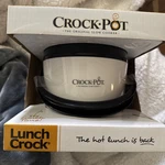 Crock-pot Lunch Food Warmer Container Black/white (SCCPLC200-G) *new*. Fixed Price $32.99.