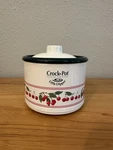 Little Dipper Rival Crock Pot Stoneware Mini Slow Cooker, Cherries Pattern Works. Fixed Price $15.00.