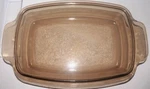 Vintage West Bend Amber Glass Oblong Slow Cooker Lid 354-2. Fixed Price $18.95.