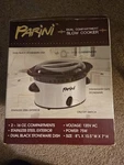Parini Dual 32OZ Total Slow Cooker Crock Pot 2-16OZ Compartments. Fixed Price $25.97.