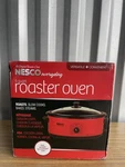 Nesco 4816-12G 6QT Roaster Oven Slow Cooker Red Porcelain Glass Lid Nib. Fixed Price $69.99.
