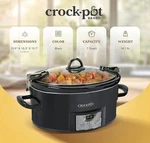 Crock Pot 7.0-QUART & Carry Programmable Slow Cooker Black. Fixed Price $99.99.