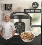 Robert Irvine 2 Quart Digital Multi-cooker, Silver & Black Slow. Fixed Price $25.00.