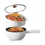 Delicio Multi-function Electric Cooker 2.0L Pink Steamer Basket Lid AL0001-B. Fixed Price $40.00.