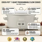 Crock-pot 7 Quart Programmable And Carry Slow Cooker, Grey With Auto-warm. Fixed Price $59.90.