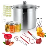 21.5 Qt Stainless Steel Canning Pot With Lid, Rack & Tools Set, Canni.... Fixed Price $84.60.