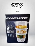 Ovente 3-TIER Food Steamer 7.5 Qt FS53W 60 Min Timer 400 Watt Cooker Portable. Fixed Price $29.99.