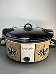 Crock-pot New Orleans Saints Nfl 6-QUART & Carry Oval Slow Cooker-open Box. Fixed Price $99.99.