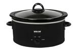 Better Chef 3-QT Oval Slow Cooker W/ Temp Settings & Side Handles Black. Fixed Price $45.83.