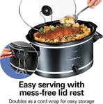 Slow Cooker With 3 Cooking Settings, Dishwasher-safe Stoneware Crock & Glass. Fixed Price $62.45.