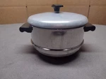 Stainless Steel Three Tier Steamer Insert Basket With Lid Unbranded. Fixed Price $7.95.