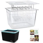 Homenote 12 Quart White, Sous Vide Container-with Rack & Sleeve. Fixed Price $81.99.