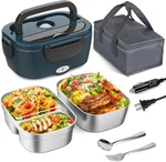 Electric Lunch Box For Adults, Heated Women With Dual 1.5L Sta. Fixed Price $46.99.
