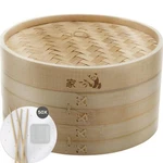 Prime Home Direct Bamboo Steamer Basket 10 Inch, Dumpling Maker, Vegetable. Fixed Price $48.75.
